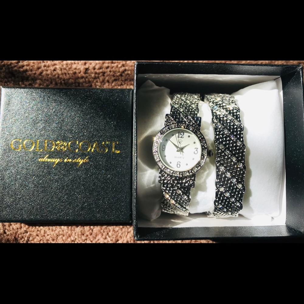 beautiful watch with matching bracelet